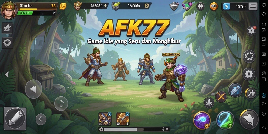 Tampilan gameplay AFK77 yang menarik dan mengasyikkan.
