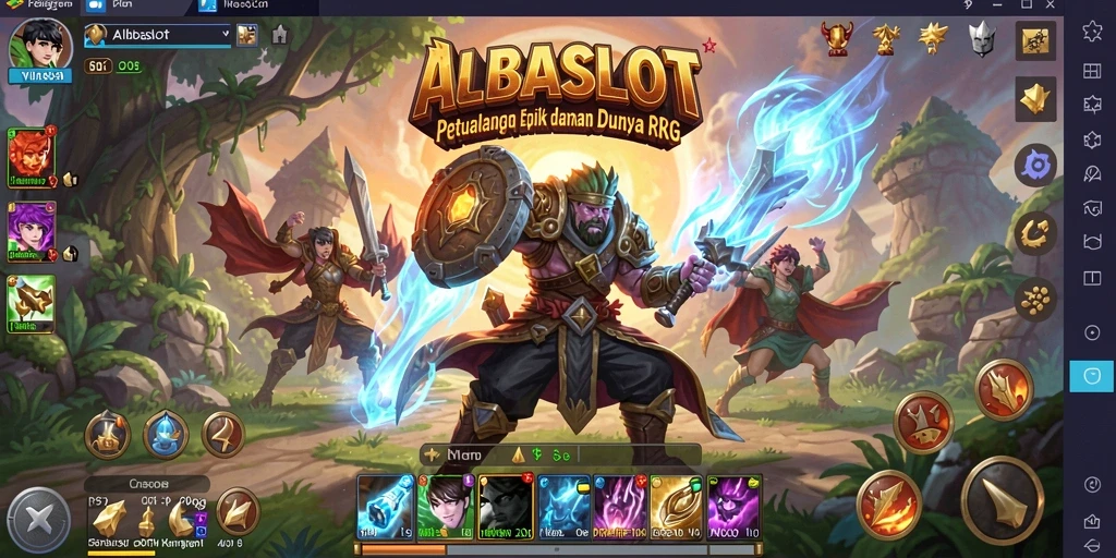 Tampilan permainan RPG yang seru dan menantang di ALBASLOT.