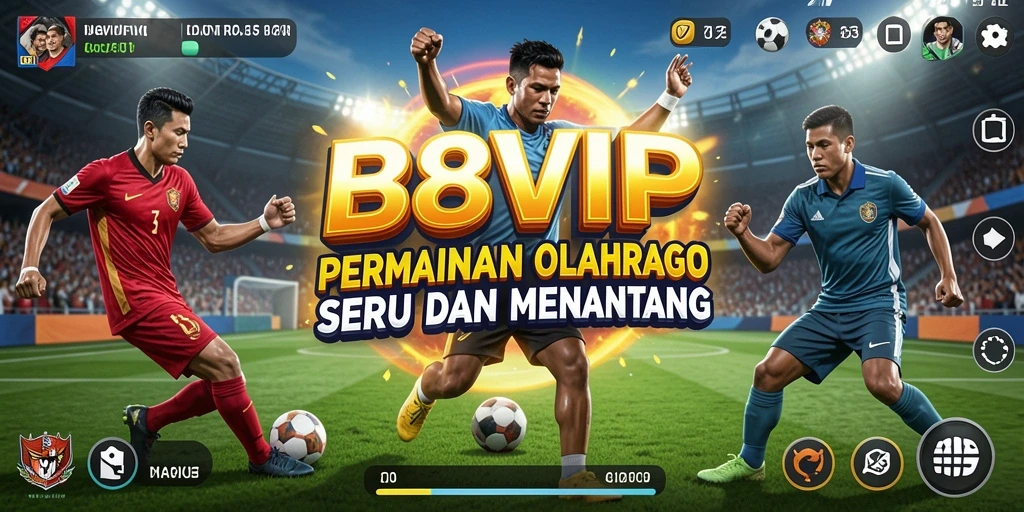 Tampilan gameplay B8VIP yang menegangkan dan seru.