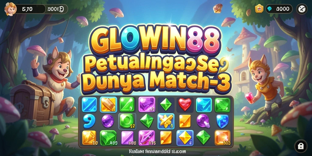 Tampilan gameplay GLOWIN88 yang menarik dan penuh warna.
