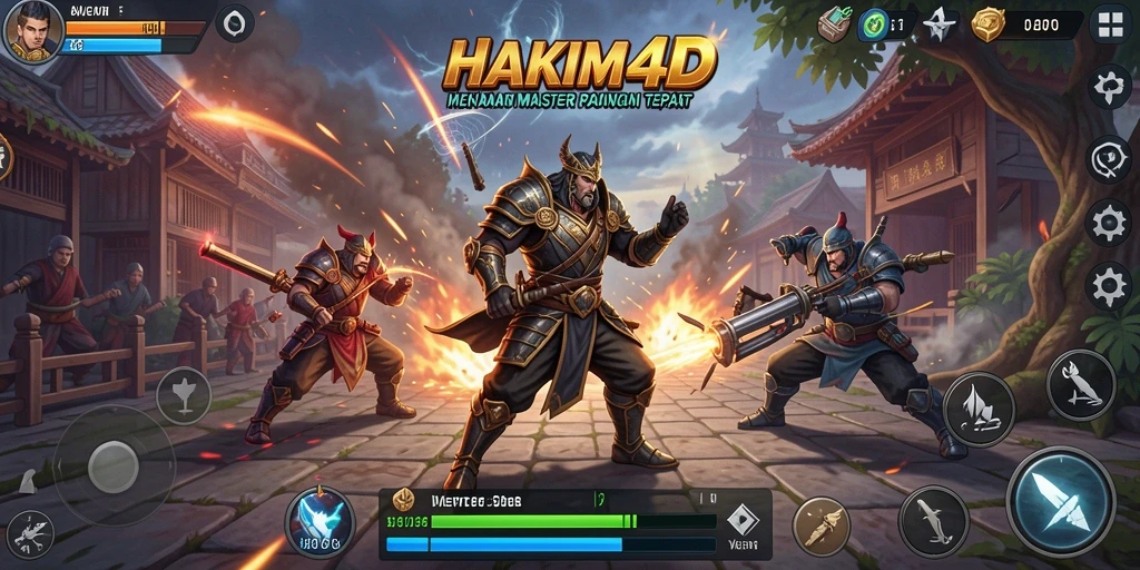 Tampilan gameplay HAKIM4D yang penuh strategi dan aksi menarik.