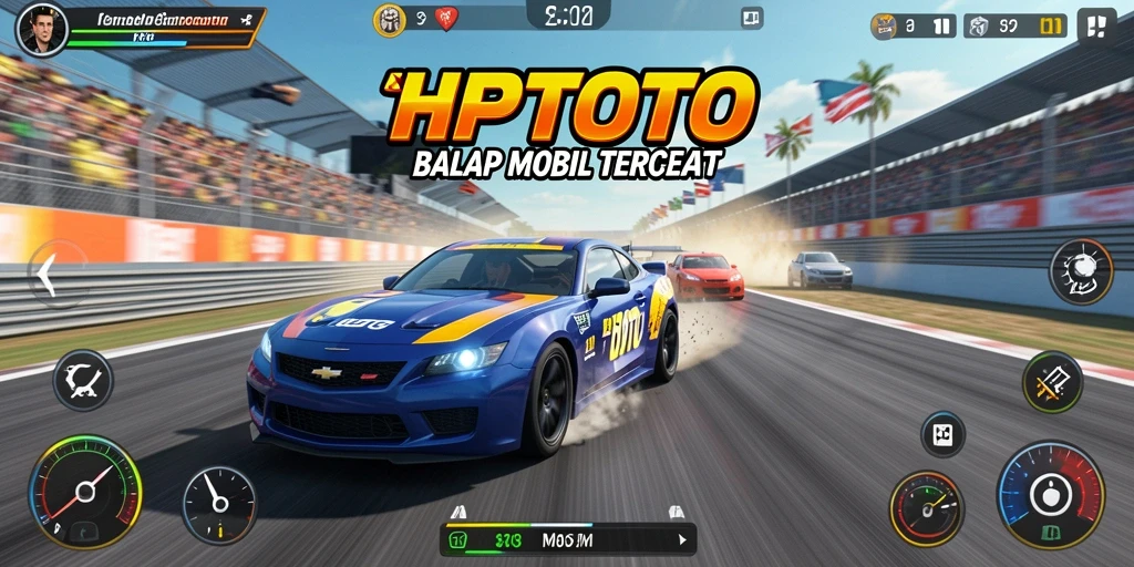 Tampilan gameplay HPTOTO yang mendebarkan saat balapan.