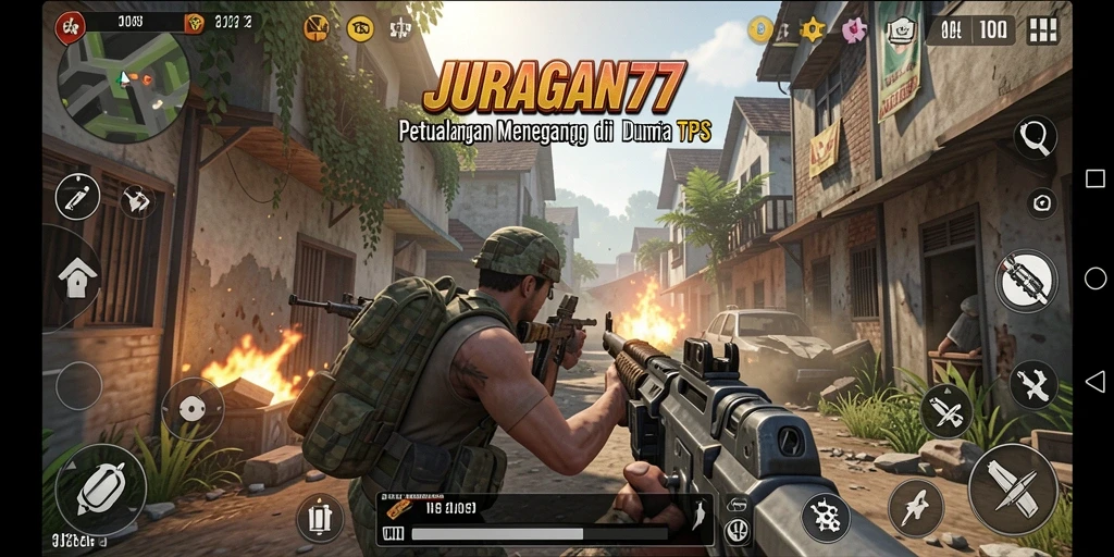 Tangkapan layar permainan menunjukkan aksi seru di <strong>JURAGAN77</strong>.