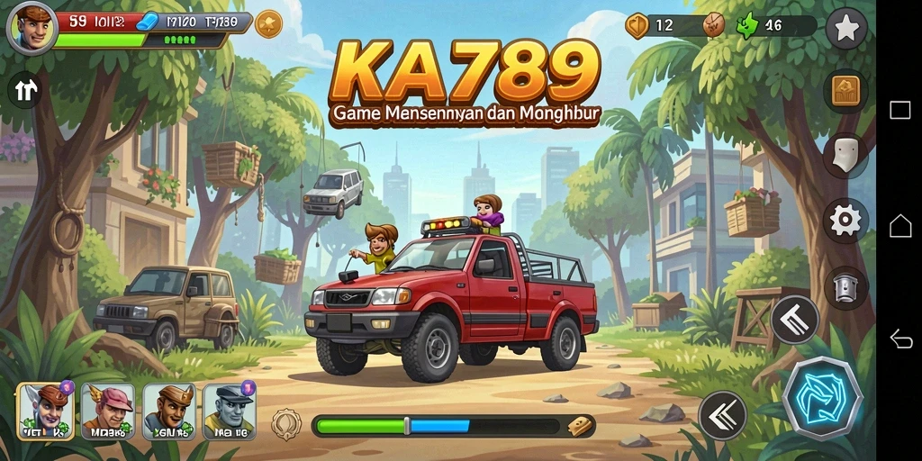 Screenshot permainan KA789 menampilkan karakter sedang mengumpulkan sumber daya.