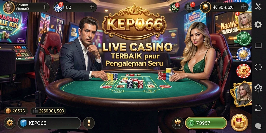 Tampilan gameplay Live Casino yang menegangkan dan interaktif.