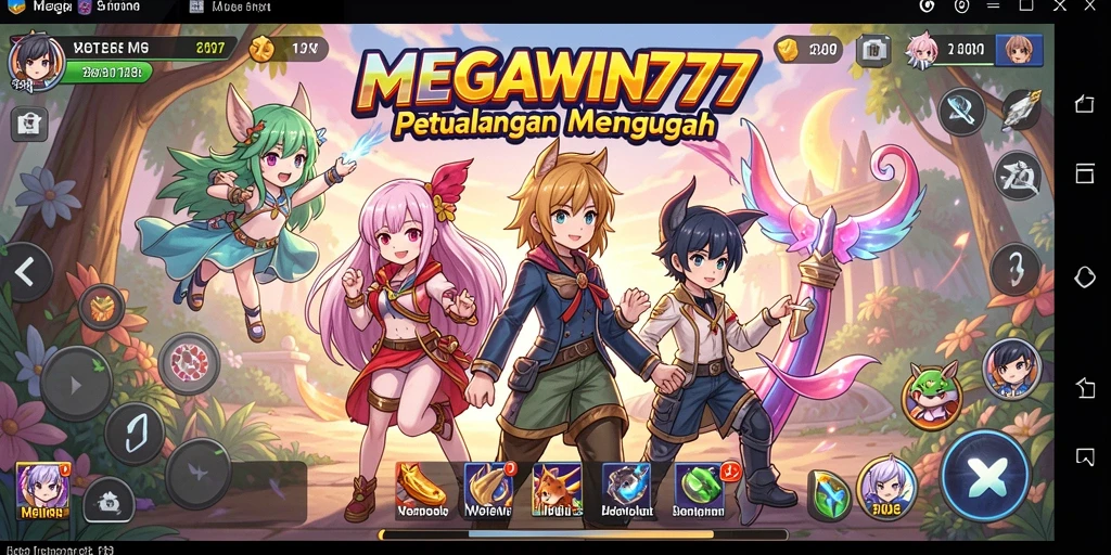 Tampilan menawan dari gameplay Anime di MEGAWIN777