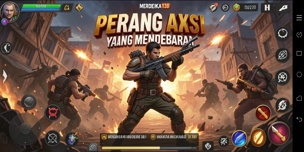 Tangkapan layar dari gameplay MERDEKA138 yang penuh aksi.