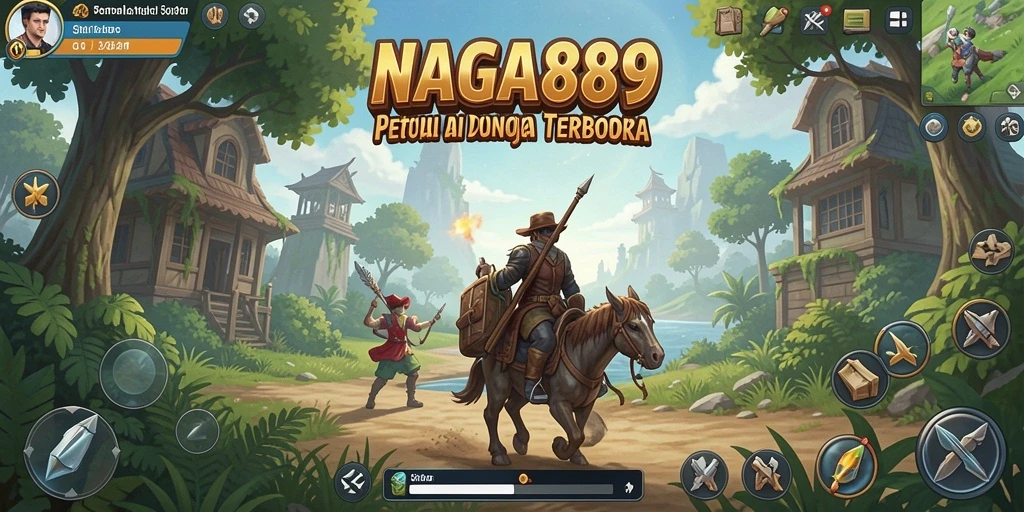 Tampilan menakjubkan dari dunia terbuka NAGA889 yang penuh petualangan.