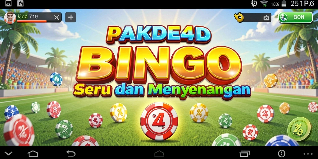 Tampilan seru gameplay Bingo di PAKDE4D.