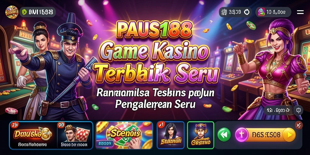 Tampilan menakjubkan dari gameplay Kasino di PAUS188.