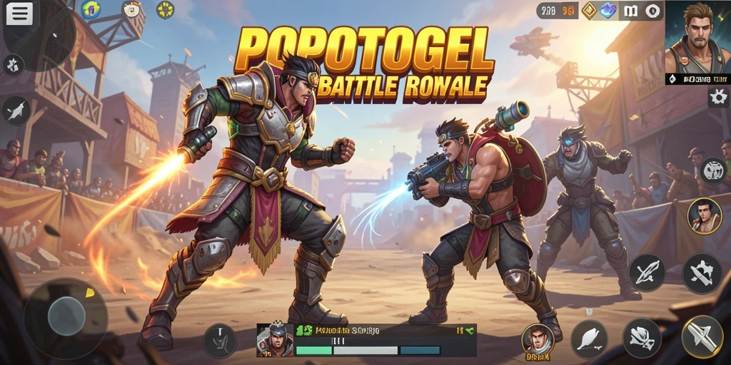 Gameplay seru dan adiktif dalam <strong>POPOTOGEL</strong> Battle Royale.