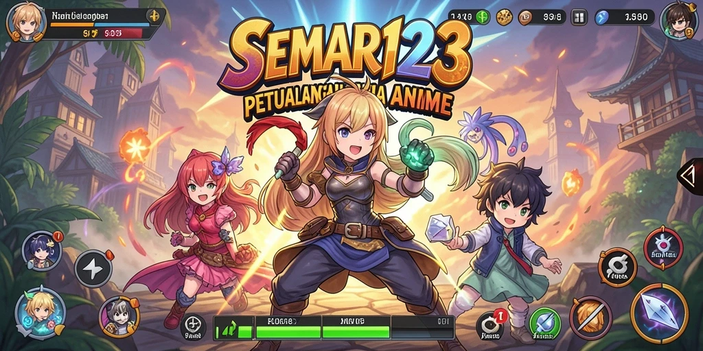 Screenshot SEMAR123 menampilkan aksi petualangan seru dalam dunia anime.