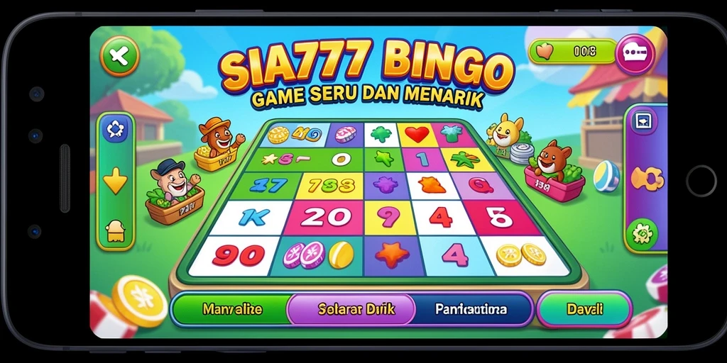 Tampilan gameplay Bingo yang seru dan interaktif di SIA777.