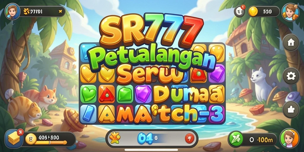 Gameplay seru dengan tantangan Match-3 di SR777.