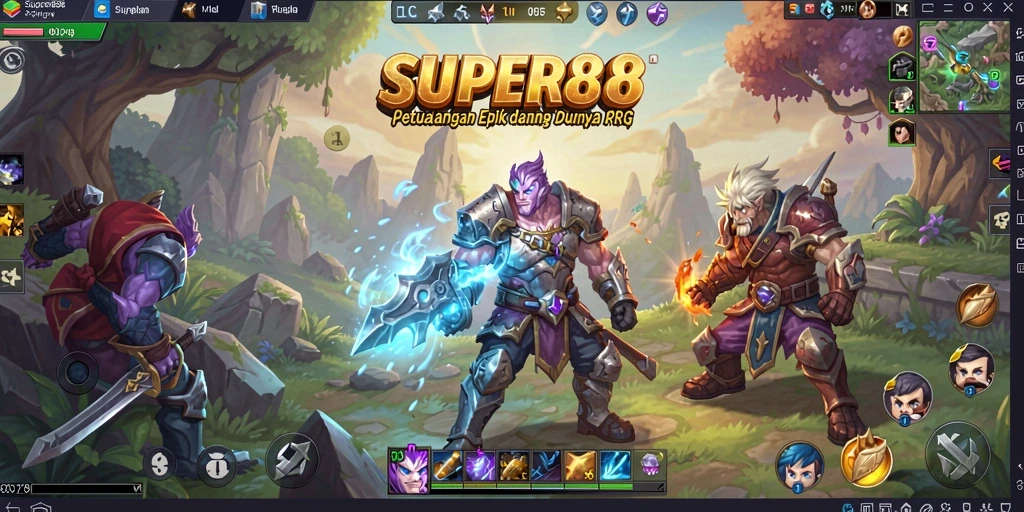 Tampilan gameplay SUPER88 yang mengagumkan dan seru.