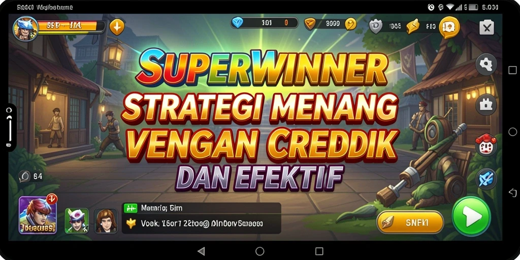 Tangkapan layar gameplay SUPERWINNER yang penuh strategi.
