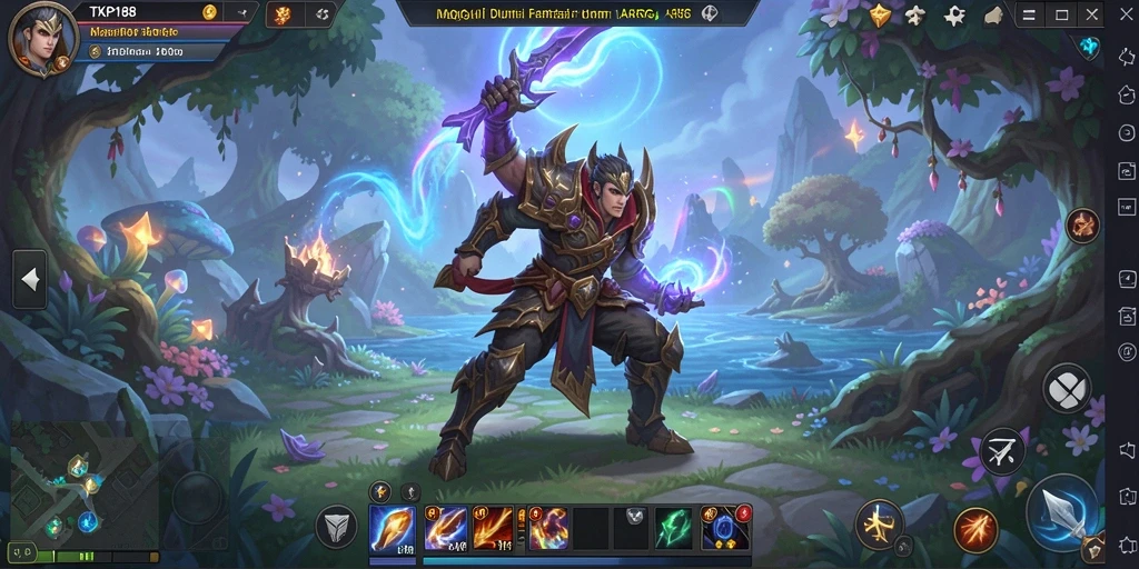 Screenshot gameplay TKP188 menampilkan aksi pertarungan yang seru.
